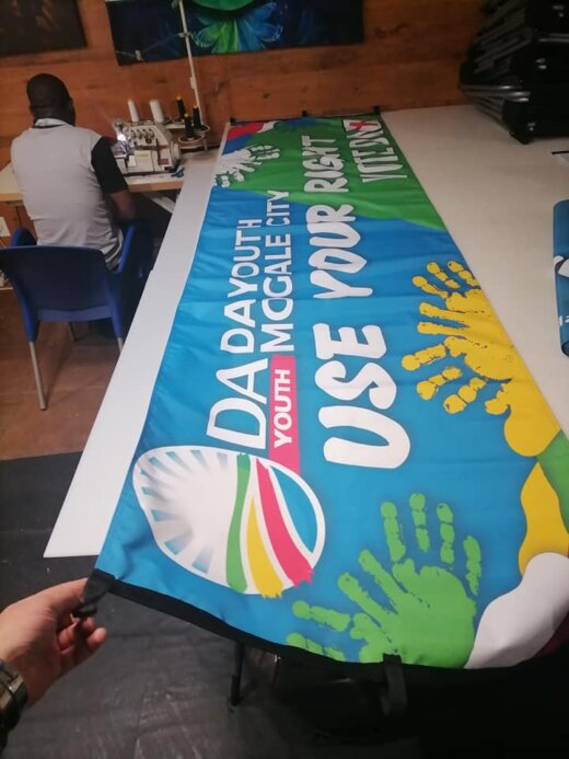 Dye sublimated Flags and banners archives and branded gazebos and much more made to order Our pricelist for all flags and banners and gazebos are on our website. Banners & Flags made to order. Kindly have a look and scroll through our fals and banner website as we have many actual photos. We also print photo blankets, tablecloths, directors chairs, parasols, sublimated shirts and office and casual shirts and apparel.