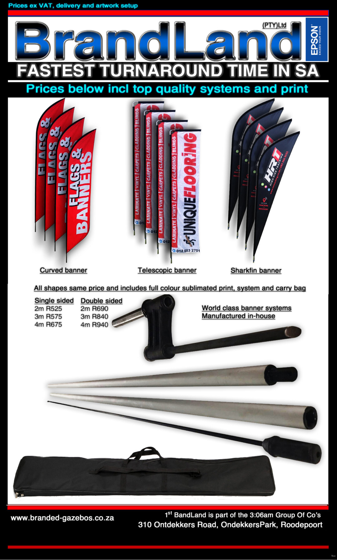Flags and banners and branded gazebo manufacturing company
