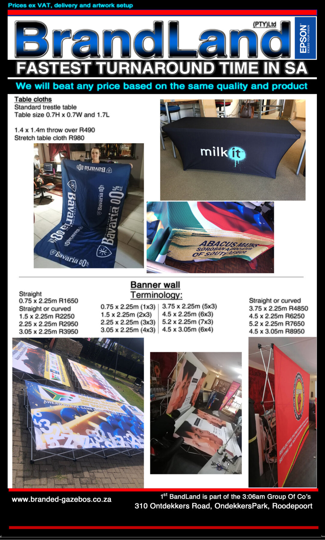 Flags and banners and branded gazebo manufacturing company