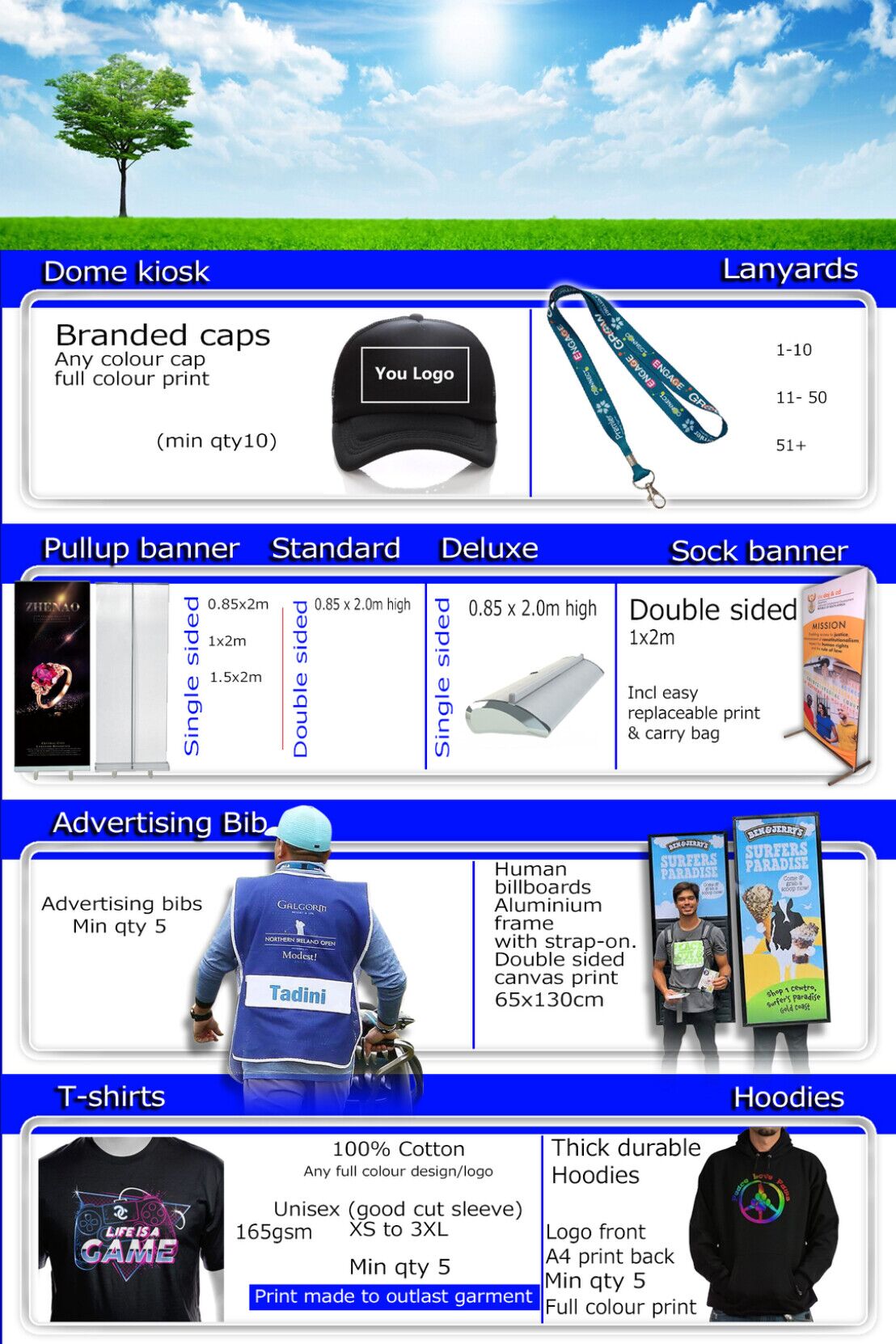 Buy direct from the flag and banner and branded gazebo printing factory