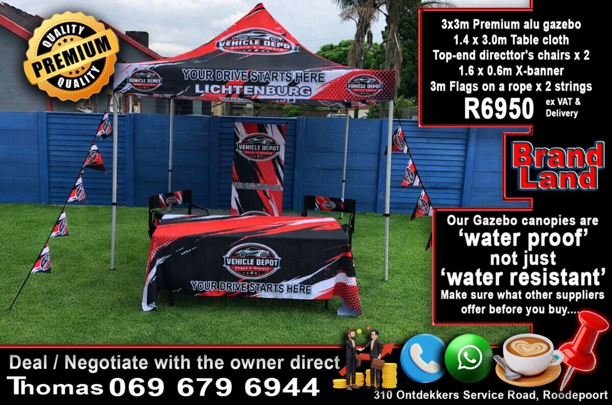 Buy direct from the flag and banner and branded gazebo printing factory
