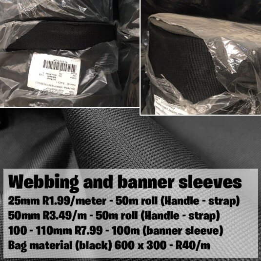 We manufacture banner systems hardware right here in SA and also supply quality fabrics for the sublimation printing industry